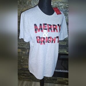 Men's Christmas T shirt Size Medium or Large New With Tags